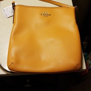 Coach crossbody bag. Mustard yellow
